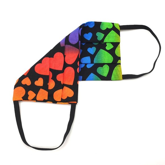 Hearts Scrunchy and Face Mask Matching Set - Picture 6 of 11